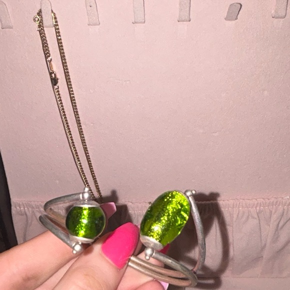 Green Stone Vintage bracelet - Picture 2 of 4